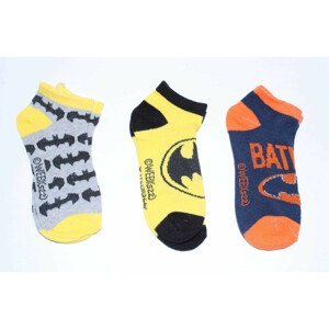 Setino 3 pár gyerekzokni készlet - Batman sárga, 3 db Méret - zokni: 23-26