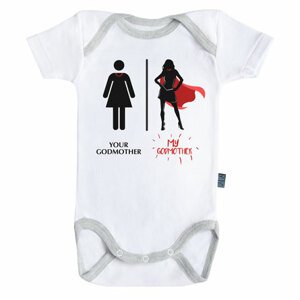 Baby-Geek Body babáknak - Super family - Super godmother Méret - babáknak: 18 - 24 hónap