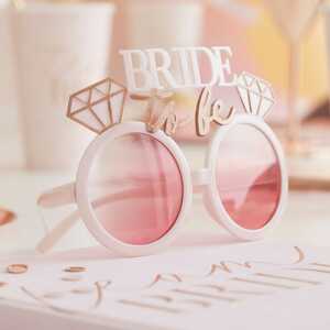Ginger Ray Szemüveg  Bride to be - rózsaszín