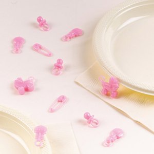 Amscan Mini dekoráció Baby Shower - rózsaszín 25 db