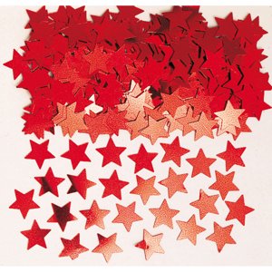 Amscan Konfetti - piros csillagok
