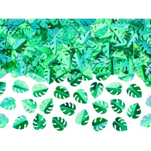 PartyDeco Konfetti - Zöld levelek