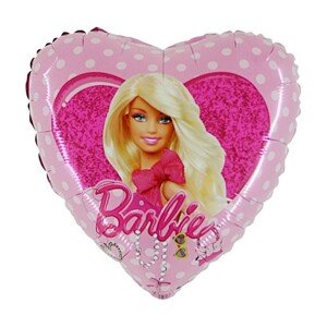 BP Fólia lufi - Barbie, szív 45 cm