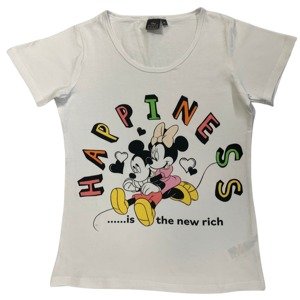 Setino Női póló - Minnie Mouse Hapiness fehér Méret - gyermek: L