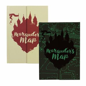 Half Moon Bay Sötétben világító Harry Potter jegyzetfüzet - Tekergők térképe