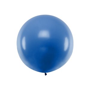PartyDeco Gömb latex Jumbo lufi 1m - kék