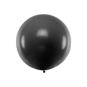 PartyDeco Gömb latex Jumbo lufi 1m - fekete