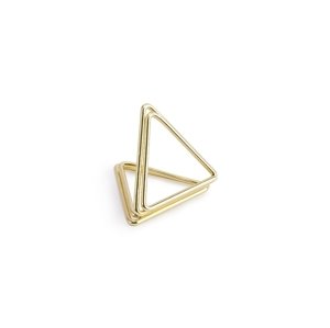 PartyDeco Névtábla tartó - Arany háromszög 10 db