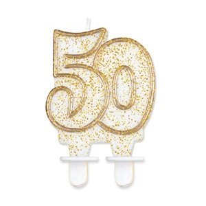 Godan Születésnapi gyertya 50 - arany