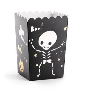 PartyDeco Dekoratív popcorn boxok - Boo ! 6 drb