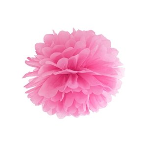 PartyDeco Pompom virág - rózsaszín 35 cm