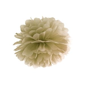 PartyDeco Pompom virág - arany 35 cm