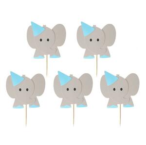 Godan Cupcake díszítés - Kék elefántok
