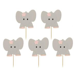 Godan Cupcake díszítés - Rózsaszín elefántok