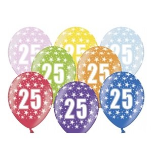 PartyDeco Születésnapi számos lufi 25