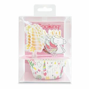 Scrapcooking Kosarak sütésre és cupcakes dekoráció készlet - Egyszarvú 24 db