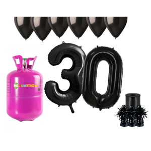 HeliumKing Hélium parti szett 30. születésnapra fekete színű lufikkal