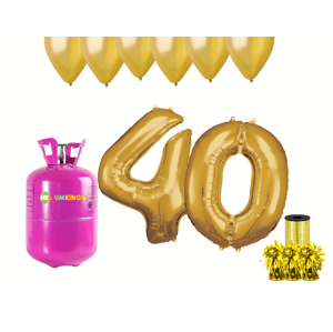 HeliumKing Hélium parti szett 40. születésnapra arany színű lufikkal