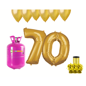 HeliumKing Hélium parti szett 70. születésnapra arany színű lufikkal