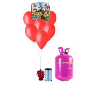 HeliumKing Hélium parti szett - Mancs őrjárat piros