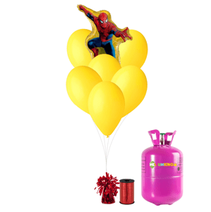 HeliumKing Hélium parti szett - Pókember sárga