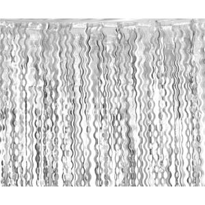 Godan Parti függöny - Metál ezüst 100 x 200 cm