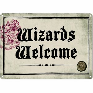 Half Moon Bay Fém tábla Harry Potter - Wizards Welcome 15 x 21 cm