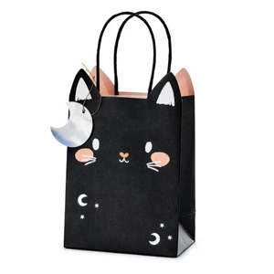 PartyDeco Ajándék táska - Fekete macska
