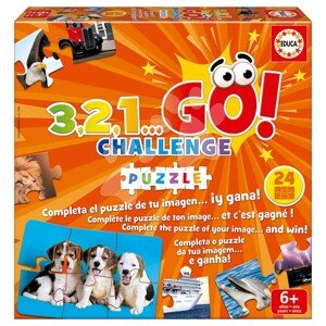Társasjáték Puzzle 3,2,1... Go! Challenge Educa 24 ábra 144 darabos 6 évtől