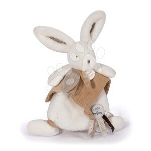 Plüss nyuszi Bunny Happy Wild Doudou et Compagnie barna 25 cm ajándékcsomagolásban 0 hó-tól DC3740