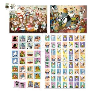 Superpack 4in1 Forest Tales by Kasandra Educa domino pexeso és puzzle 25 és 50 darabos 3 évtől EDU19688