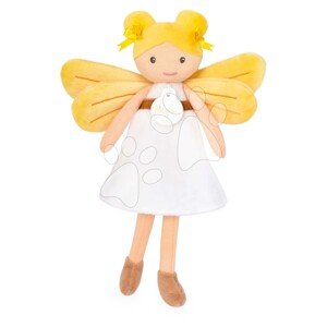 Bábika víla Aurore Forest Fairies Jolijou 25 cm v bielych šatách so žltými krídlami z jemného textilu od 5 rokov JJ6032