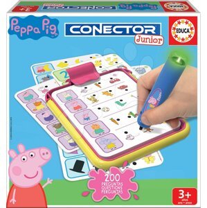 Conector Junior Peppa Pig Educa 40 kártya és 200 kérdés intelligens tollal