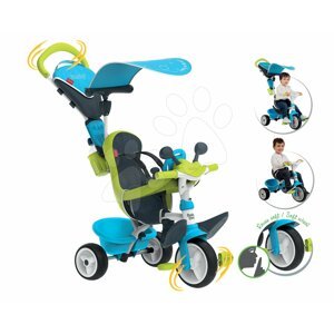 Smoby tricikli Baby Driver Comfort Blue Smoby EVA kerekekkel kék 741200