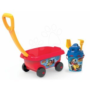 Smoby gyerek húzható kiskocsi Mickey vödör szettel 867003