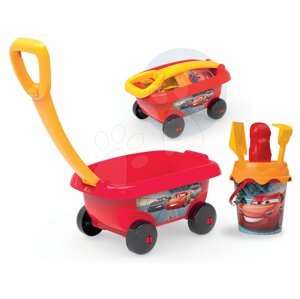 Smoby gyerek húzható kiskocsi Verdák vödör szettel 867000 piros