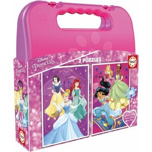 Educa puzzle bőröndben Disney Hercegnők 2x48 részes 17640
