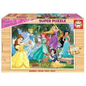 Educa gyerek fa puzzle Disney Hercegnők 100 darabos 17628