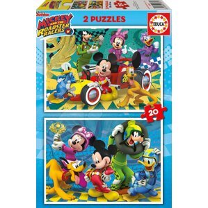 Educa gyermek puzzle Mickey Roadster Racers 2x20 darabos 17631