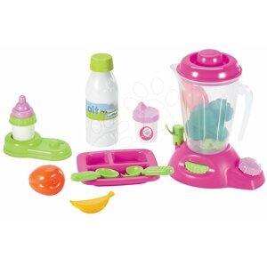 Écoiffier bőrönd turmixgéppel és élelmiszerekkel Nursery játékbabának 12 kiegészítővel 2877 rózsaszín