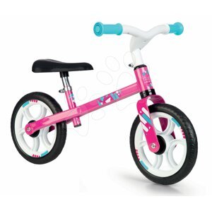 Smoby tanulóbicikli First Bike Pink fémszerkezettel és állítható üléssel 770205