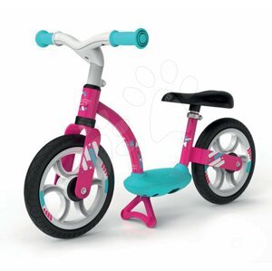 Smoby tanulóbicikli Balance Bike Comfort Pink fémszerkezettel és magasságilag állítható üléssel 770123