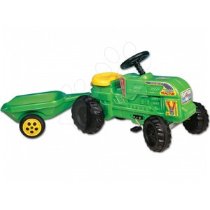 Dohány gyermek traktor kis farmereknek Turbo pótkocsival 100 zöld