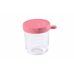 Beaba ételtároló doboz minőségi üvegből 250 ml 912653 rózsaszín