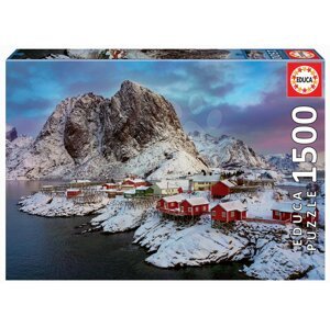 Educa puzzle Lofoten Islands Norway 1500 darabos és fix ragasztó 17976