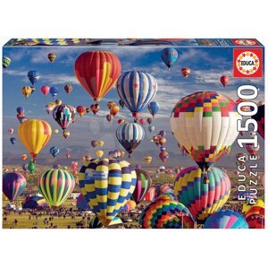 Educa puzzle Hot Air Balloons 1500 darabos és fix ragasztó 17977