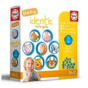 Memóriajáték Baby Identic Memo Game Educa Pexeso állatkák gombában 24 hótól EDU18124