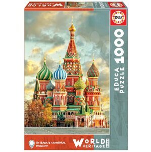 Educa puzzle St Basil's Cathedral Moscow 1000 darabos és fix ragasztó 17998