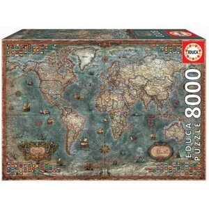 Educa puzzle Historical World Map 8000 darabos 18017