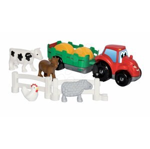 Écoiffier építőjáték Traktor utánfutóval és állatkákkal 3348